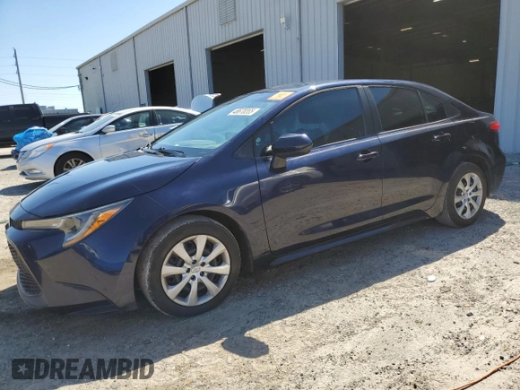 2020 Toyota Corolla LE with VIN 5YFEPRAE4LP110639, listed as a Copart auction lot 48678265 with 103,385 mi miles and Non Repairable. Bid and sale history available at carsss.com. Image 1.