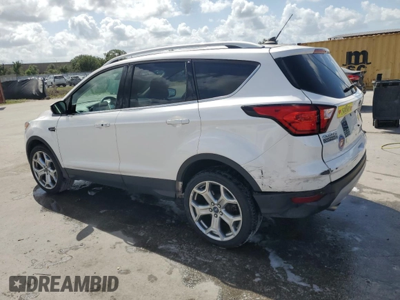 2019 Ford Escape Titanium with VIN 1FMCU9J92KUA55656, listed as a Copart auction lot 52233235 with 57,052 mi miles and Non Repairable. Bid and sale history available at carsss.com. Image 2.