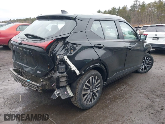 2023 Nissan Kicks SV with VIN 3N1CP5CV6PL484186, listed as a IAAI auction lot 41723492 with 16,536 mi miles. Bid and sale history available at carsss.com. Image 4.