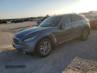 2016 Infiniti QX70 with VIN JN8CS1MU1GM672005, listed as a Copart auction lot 45741775 with 153,136 mi miles and Salvage Title. Bid and sale history available at DreamBid. Image 1.