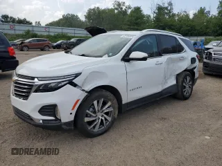 2022 Chevrolet Equinox Premier with VIN 3GNAXXEV0NS107098, listed as a Copart auction lot 62789324 with 84,228 mi miles and Salvage title. Bid and sale history available at DreamBid. Image 1.