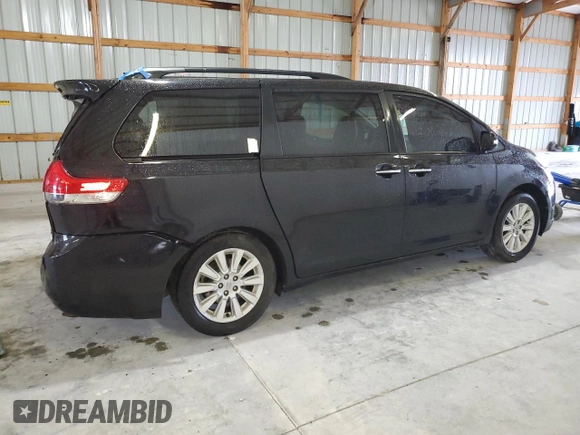 2013 Toyota Sienna XLE with VIN 5TDDK3DC7DS053587, listed as a Copart auction lot 51430625 with 157,860 mi miles and Salvage Title. Bid and sale history available at DreamBid. Image 3.