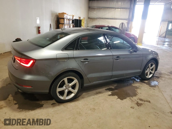2015 Audi A3 Premium with VIN WAUBFGFF1F1093638, listed as a Copart auction lot 53993265 with 81,538 mi miles and Salvage title. Bid and sale history available at DreamBid. Image 3.