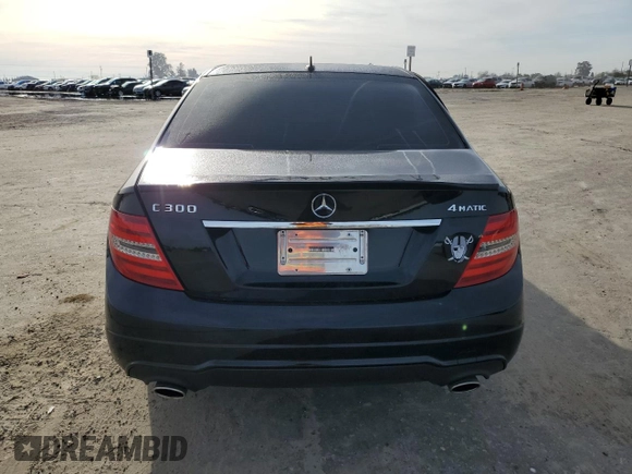 2014 Mercedes-Benz C 300 Sport with VIN WDDGF8AB6EG253744, listed as a Copart auction lot 50181075 with 108,362 mi miles and Salvage Title. Bid and sale history available at DreamBid. Image 6.