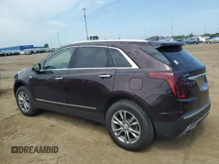2021 Cadillac XT5 FWD Premium Luxury with VIN 1GYKNCRS9MZ217560, listed as a Copart auction lot 60733295 with 52,242 mi miles and Salvage title. Bid and sale history available at DreamBid. Image 2.