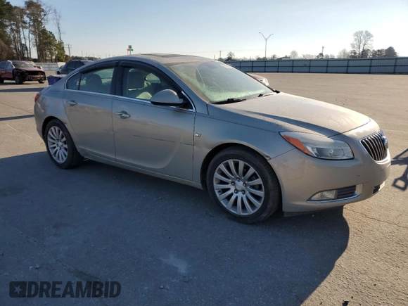 2011 Buick Regal CXL RL6 with VIN W04GU5GC2B1038188, listed as a Copart auction lot 47197945 with 129,031 mi miles and Salvage Title. Bid and sale history available at carsss.com. Image 4.