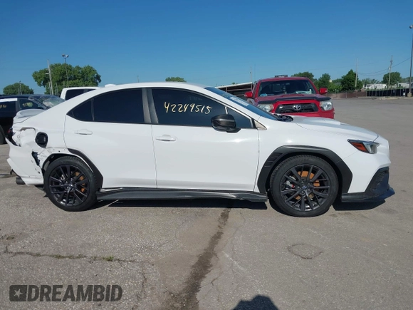 2022 Subaru WRX Premium with VIN JF1VBAF63N9003498, listed as a IAAI auction lot 42249515 with 33,796 mi miles and . Bid and sale history available at DreamBid. Image 13.