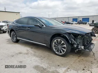 2018 Lexus LS 500 z VIN JTHB51FF3J5006860, wystawiony jako Copart lot #54728845 z przebiegiem 76 335 mil mil oraz Czysty tytuł • Clean title. Historia ofert i sprzedaży dostępna na DreamBid. Obrazek 4.