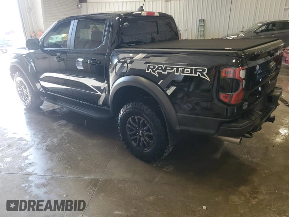 2024 Ford Ranger Raptor with VIN 1FTER4LR7RLE07063, listed as a Copart auction lot 47628295 with 8,187 mi miles and Salvage Title. Bid and sale history available at carsss.com. Image 2.