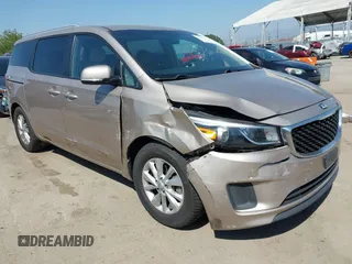 2017 Kia Sedona LX with VIN KNDMB5C16H6254544, listed as a IAAI auction lot 41961809 with 124,658 mi miles. Bid and sale history available at carsss.com. Image 1.