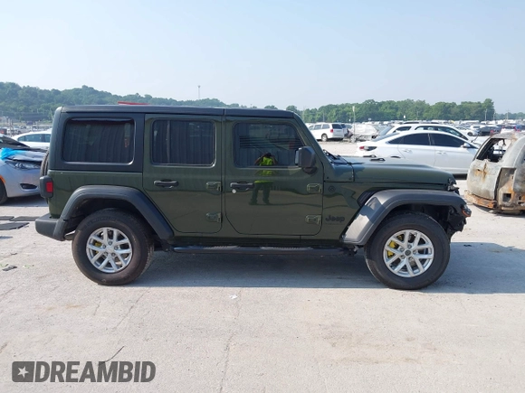 2023 Jeep Wrangler Willys with VIN 1C4HJXDG7PW646627, listed as a IAAI auction lot 42469601 with 50,178 mi miles and . Bid and sale history available at DreamBid. Image 14.