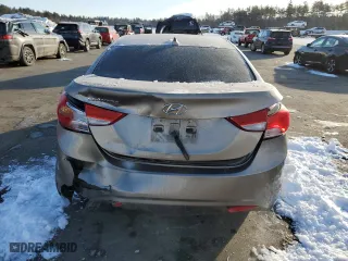 2013 Hyundai Elantra GLS PZEV with VIN 5NPDH4AE7DH378451, listed as a Copart auction lot 44617665 with 95,414 mi miles and Salvage Title. Bid and sale history available at carsss.com. Image 6.