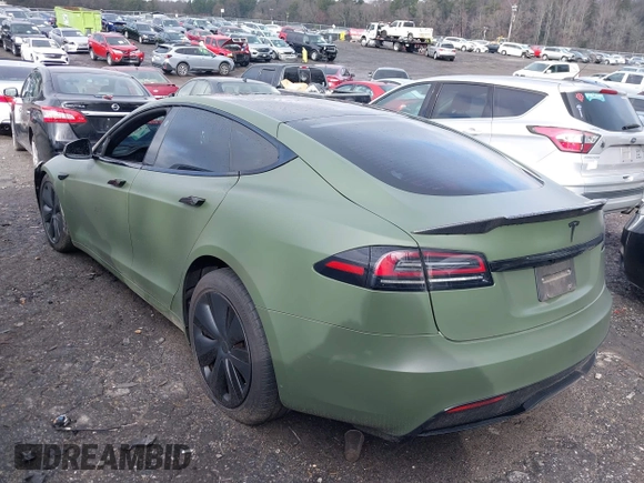 2022 Tesla Model S with VIN 5YJSA1E50NF487306, listed as a IAAI auction lot 41570528 with Not Provided miles and . Bid and sale history available at DreamBid. Image 3.