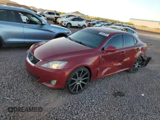 2008 Lexus IS 250 with VIN JTHCK262X82027460, listed as a Copart auction lot 54440545 with 184,189 mi miles and Salvage title. Bid and sale history available at DreamBid. Image 1.