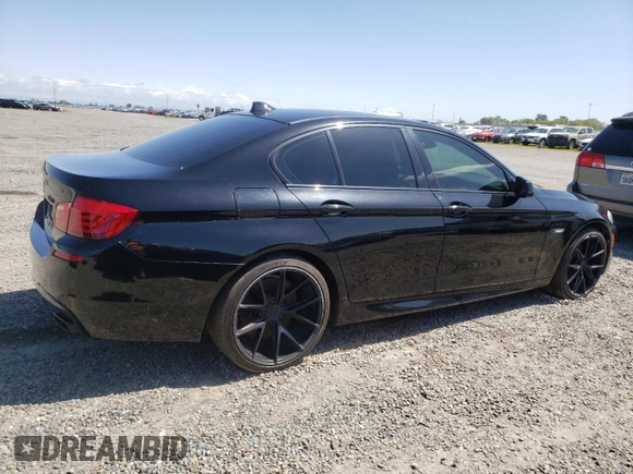 2012 BMW 5 Series 550i with VIN WBAFR9C50CDV58386, listed as a Copart auction lot 51982405 with 101,214 mi miles and Clean Title. Bid and sale history available at carsss.com. Image 3.