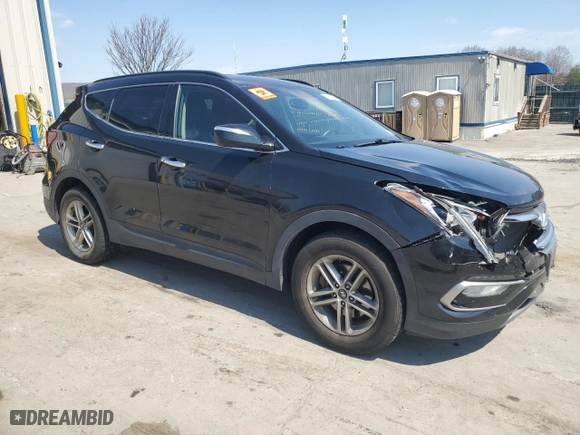 2017 Hyundai Santa Fe Sport 2.4L with VIN 5NMZUDLB2HH052287, listed as a Copart auction lot 53616225 with 126,393 mi miles and Salvage Title. Bid and sale history available at carsss.com. Image 4.