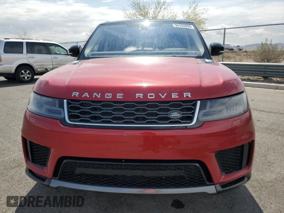 2018 Land Rover Range Rover Sport HSE with VIN SALWR2RV7JA189373, listed as a Copart auction lot 55762035 with 44,247 mi miles and Salvage title. Bid and sale history available at DreamBid. Image 5.