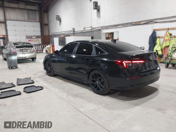 2025 Honda Civic Sport with VIN 2HGFE2F57SH537118, listed as a IAAI auction lot 41853084 with 16,684 mi miles and . Bid and sale history available at DreamBid. Image 3.