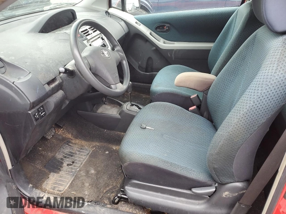 2007 Toyota Yaris with VIN JTDJT923575071926, listed as a Copart auction lot 55469885 with 185,234 mi miles and Clean Title. Bid and sale history available at carsss.com. Image 7.