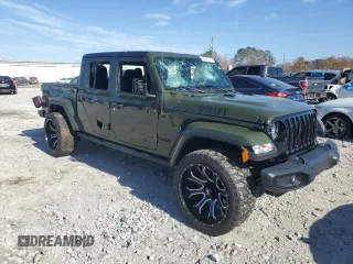 2022 Jeep Gladiator Willys with VIN 1C6HJTAG9NL135116, listed as a Copart auction lot 85240374 with 50,689 mi miles and Salvage title. Bid and sale history available at DreamBid. Image 4.
