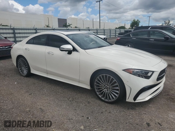 2022 Mercedes-Benz CLS with VIN W1K2J5KB4NA108212, listed as a Copart auction lot 60166754 with 0 mi miles and Salvage Title. Bid and sale history available at carsss.com. Image 4.