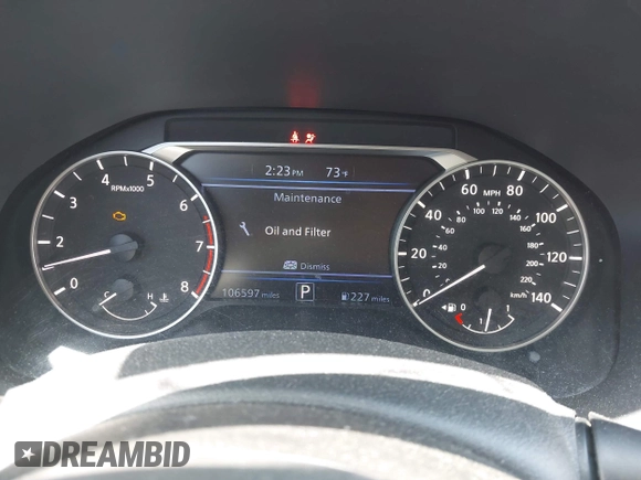 2019 Nissan Altima S with VIN 1N4BL4BV6KC196632, listed as a IAAI auction lot 41914605 with 106,597 mi miles and . Bid and sale history available at DreamBid. Image 7.