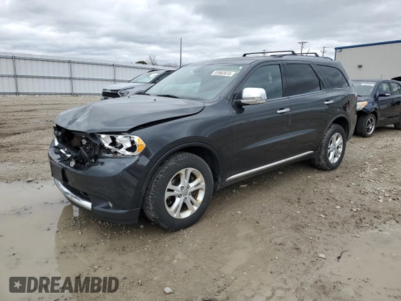 2011 Dodge Durango Crew with VIN 1D4RE4GG4BC695882, listed as a Copart auction lot 53982615 with 247,986 mi miles and Non Repairable. Bid and sale history available at carsss.com. Image 1.