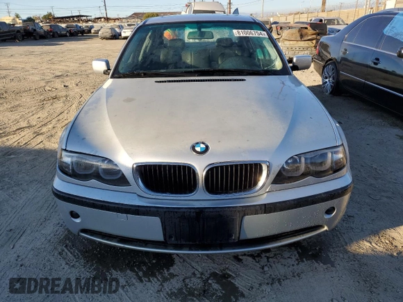 2003 BMW 3 Series 325i with VIN WBAAZ33423PH30708, listed as a Copart auction lot 81006754 with 192,110 mi miles and Salvage Title. Bid and sale history available at carsss.com. Image 5.
