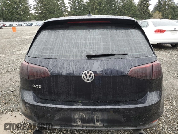 2016 Volkswagen Golf GTI S with VIN 3VW5T7AU9GM006889, listed as a Copart auction lot 49655875 with 127,410 mi miles and Salvage Title. Bid and sale history available at carsss.com. Image 6.