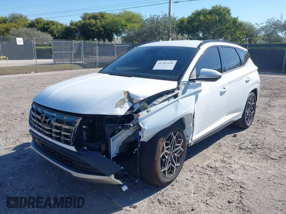 2022 Hyundai Tucson N Line with VIN KM8JF3AE5NU144475, listed as a IAAI auction lot 41783256 with 20,902 mi miles. Bid and sale history available at carsss.com. Image 6.