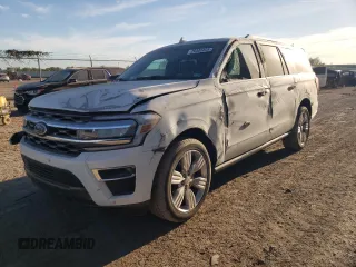 2023 Ford Expedition Max King Ranch z VIN 1FMJK1P83PEA65305, wystawiony jako Copart lot #76408404 z przebiegiem 23 889 mil mil oraz Szkoda całkowita • Salvage title. Historia ofert i sprzedaży dostępna na DreamBid. Obrazek 1.