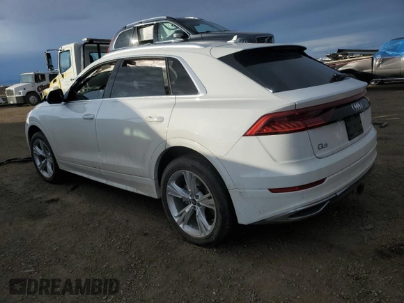 2023 Audi Q8 Premium Plus with VIN WA1BVBF11PD022656, listed as a Copart auction lot 85314434 with Not provided miles and Salvage title. Bid and sale history available at DreamBid. Image 2.
