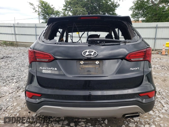 2017 Hyundai Santa Fe 2.4L with VIN 5NMZU3LB1HH029044, listed as a Copart auction lot 61649275 with Not provided miles and Non repairable. Bid and sale history available at DreamBid. Image 6.
