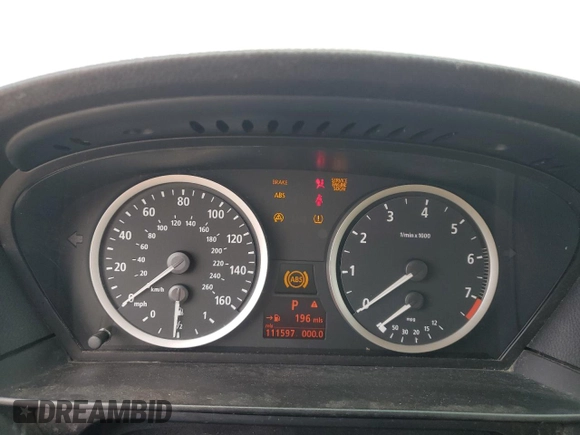 2007 BMW 5 Series 530i with VIN WBANE73537CM46172, listed as a Copart auction lot 54762505 with 111,597 mi miles and Clean title. Bid and sale history available at DreamBid. Image 9.
