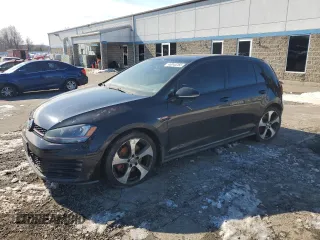 2015 Volkswagen Golf GTI Autobahn with VIN 3VW4T7AU8FM059223, listed as a Copart auction lot 46045265 with 123,423 mi miles and Salvage Title. Bid and sale history available at carsss.com. Image 1.