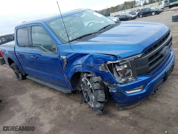2022 Ford F-150 XL with VIN 1FTFW1E82NKE41217, listed as a IAAI auction lot 41710276 with 26,731 mi miles. Bid and sale history available at carsss.com. Image 1.