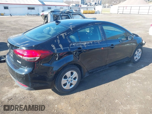 2017 Kia Forte LX with VIN 3KPFL4A7XHE070886, listed as a IAAI auction lot 41882091 with 46,035 mi miles and . Bid and sale history available at carsss.com. Image 4.