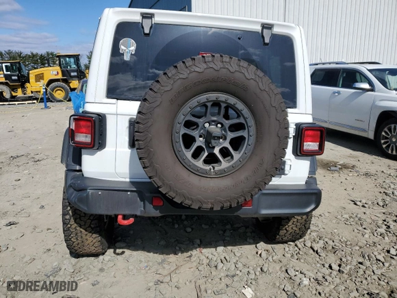 2023 Jeep Wrangler Rubicon with VIN 1C4JJXFG2PW568871, listed as a Copart auction lot 47466114 with 36,822 mi miles and Salvage Title. Bid and sale history available at carsss.com. Image 6.