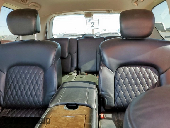 2018 Infiniti QX80 with VIN JN8AZ2NEXJ9195620, listed as a Copart auction lot 57509485 with 92,051 mi miles and Clean title. Bid and sale history available at DreamBid. Image 10.
