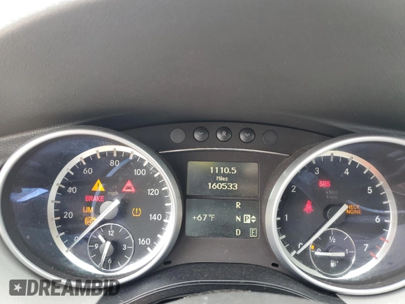 2011 Mercedes-Benz R 350 with VIN 4JGCB6FE5BA118129, listed as a Copart auction lot 58127095 with 160,533 mi miles and Clean title. Bid and sale history available at DreamBid. Image 9.