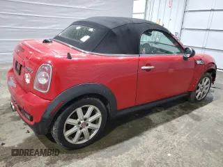 2012 MINI Roadster S with VIN WMWSY3C58CT144227, listed as a Copart auction lot 47918135 with 133,430 mi miles and Salvage Title. Bid and sale history available at DreamBid. Image 3.