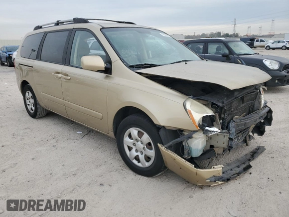 2008 Kia Sedona LX with VIN KNDMB233686258013, listed as a Copart auction lot 50069834 with 308,111 mi miles and Salvage Title. Bid and sale history available at carsss.com. Image 4.