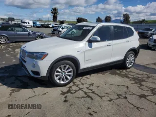 2017 BMW X3 sDrive28i with VIN 5UXWZ7C54H0U47165, listed as a Copart auction lot 49255465 with 57,242 mi miles and Salvage Title. Bid and sale history available at DreamBid. Image 1.