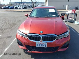 2021 BMW 3 Series 330i with VIN 3MW5R1J02M8B52337, listed as a IAAI auction lot 41610136 with 1 mi miles. Bid and sale history available at carsss.com. Image 13.