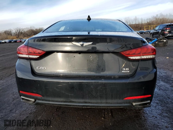 2017 Genesis G80 3.8L with VIN KMHGN4JE2HU205269, listed as a Copart auction lot 50288695 with Not Provided miles and Salvage Title. Bid and sale history available at DreamBid. Image 6.