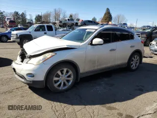 2012 Infiniti EX Journey with VIN JN1AJ0HR1CM450440, listed as a Copart auction lot 47045645 with 142,008 mi miles and Salvage Title. Bid and sale history available at carsss.com. Image 1.