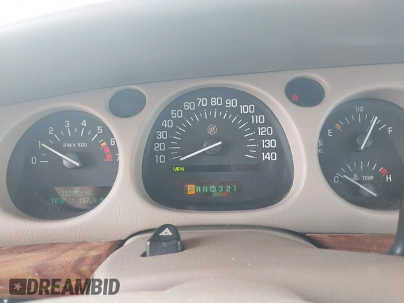 2003 Buick LeSabre Custom with VIN 1G4HP52K53U108536, listed as a IAAI auction lot 42036882 with 165,952 mi miles and . Bid and sale history available at carsss.com. Image 7.