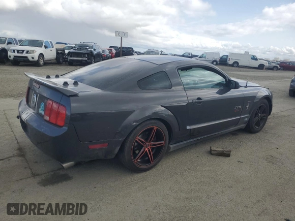 2008 Ford Mustang Deluxe with VIN 1ZVHT80N785203242, listed as a Copart auction lot 50625455 with 168,347 mi miles and Salvage Title. Bid and sale history available at carsss.com. Image 3.