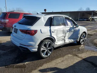 2022 Audi Q3 S line Premium Plus with VIN WA1EECF38N1075972, listed as a Copart auction lot 42733755 with 59,152 mi miles and Non Repairable. Bid and sale history available at carsss.com. Image 3.