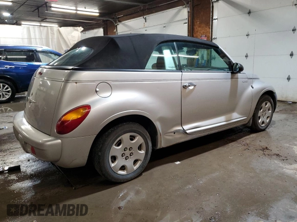 2005 Chrysler PT Cruiser z VIN 3C3EY45X35T546320, wystawiony jako Copart lot #55760965 z przebiegiem 97 540 mil mil oraz Szkoda całkowita • Salvage title. Historia ofert i sprzedaży dostępna na DreamBid. Obrazek 3.